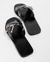 <P><Span Style="Text-Decoration: Underline;">Buckle Detail Flat Sandal</Span></P>
<P><Span>Consisting Of A Smooth, Shiny L...